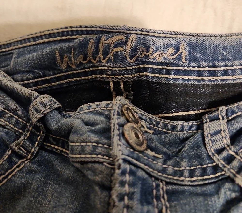 Wallflower Light Blue Straight Leg Jeans